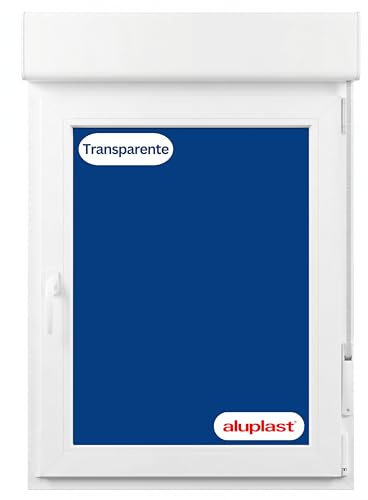 Winwindo - Ventana PVC Reforzada con Persiana | 70x115,5 | Oscilobatiente Derecha | Cristal Climalit Transparente | Perfil Aluplast | Blanca | No amarillea, Ruido <45db, Aislamiento Térmico | 24/48h