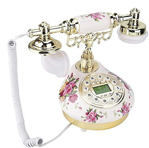 Garsent Nostalgietelefon, Vintage Telefon mit LCD Display, FSK- und DTMF Retro Tischtelefon für Haus Hotel