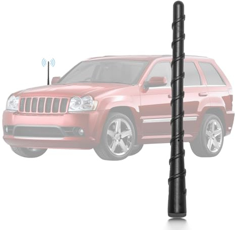 Anina 7” Antenna Mast for 2011-2022 Jeep Grand Cherokee,Renegade,Compass,Chrysler 200, Fiat 500 FM AM Radio Aerial 5091100AA 68297936AA