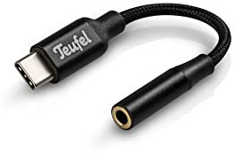 Teufel USB-C Jack 3,5 mm Klinke Kopfhöreranschluss Adapter zum Anschluss von Kopfhörern oder Kabeln mit 3,5-mm-Klinkenstecke, für Apple & Android - 11 cm