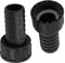 AERZETIX - C63565-2er-Satz geraden Schlauchanschlüssen weiblich 1'' x 25 mm mit Mutter - innengewinde - Adapter für bewässerungssysteme bewässerungspumpe - Kunststoff - schwarz