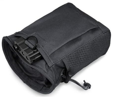 HOUSON Taktische Hüfttasche, Nylon Molle Magazintasche EDC Gürteltasche Magazine Dump Beutel Für Outdoor, Wandern, Camping, Jagd, Reisen Schwarz