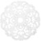 Warmhm Ceiling Light Medallion Decorate Ceiling Panels European-Inspired Solid Ornament Simple Style White