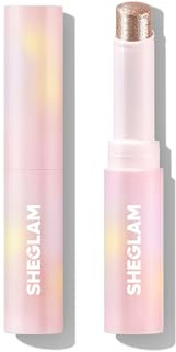 SHEGLAM Crystal Jelly Glaze Stick Eye Shadow Stick Eyeliner Brightener Pencil Crayon with Brush Easy to Blend Long Lasting Shimmer Eyeshadow-Starlit Silver