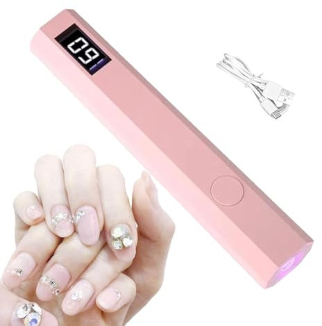 Lampada UV Per Unghie, Torcia LED Ricaricabile Per Polimerizzare La Colla Penna per Asciuga Unghie per i principianti dei principianti