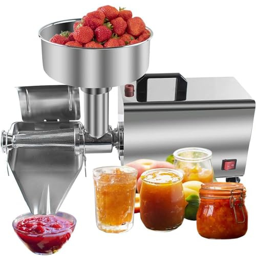 Moulin à Tomates éLectrique Presse Passoire électrique, fraiseuse commerciale, machine à sauce, presse-agrumes, presse à aliments, machine en acier inoxydable