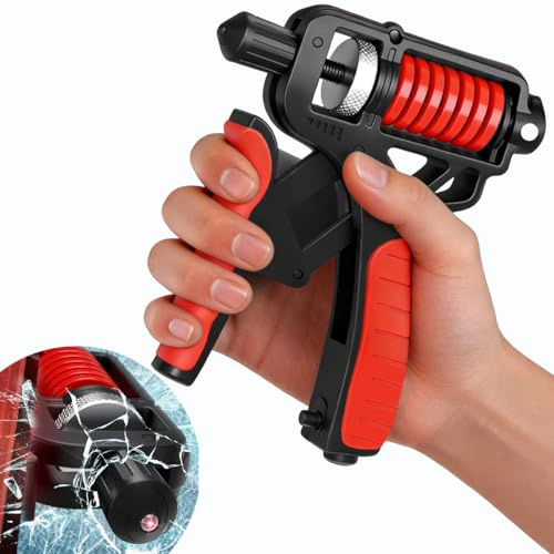 Rkixlix Ejercitador de Manos Hand Grip Rango de Resistencia Ajustable 5~165 Entrenador de Fuerza de Agarre Fortalecedores de Mano antideslizante para Fortalecer Antebrazos Dedos Manos Ejercitar Fuerza