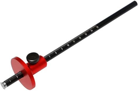 Pilikoll Calibro per Marcatura di Ruote Regolabile Calibro per Marcatura del Legno Strumento di Tracciamento per la Lavorazione del Legno con le Bilance del Pollice per Marcatura Della Lavorazione