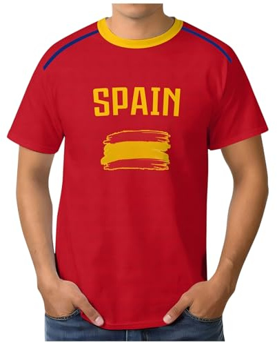 Camiseta Fútbol 2026 Adulto Manga Corta Bandera Rojo Respirable Secado Rápido Cómodo Ligero Deporte Competición Fan
