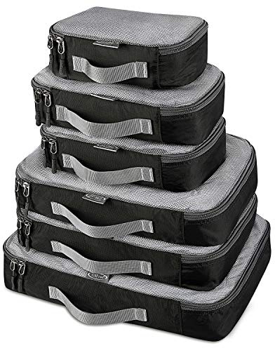 G4Free 3pcs / 6pcs / 7pcs Packing Cubes de Embalaje Organizador de Maletas Organizador de Embalaje de Equipaje Valor Establecido para Viajes