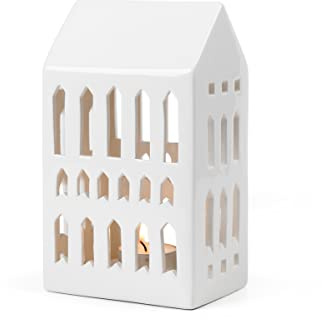 Kähler Lichthaus Church Urbania Sammlerobjekt dänisches Design, Weiss