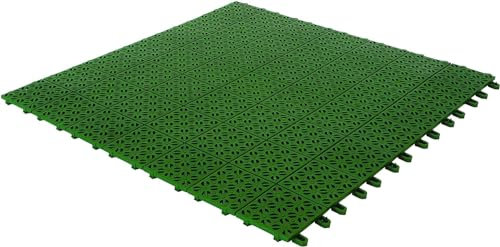 Multiplate 03MPVE Piastrelle Flessibili, Plastica, 6 unità ciascuna misura 55.5 x 55.5 cm, Verde