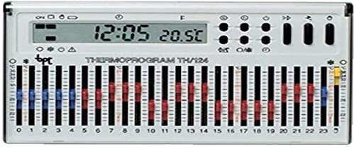 Cronotermostato elettronico giornaliero da parete bianco TH/124.01 BB