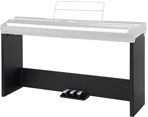 Classic Cantabile UB-100SP Unterbau für SP-150/250 BK mit Pedal (Ständer, Stativ, Stagepiano, Keyboardständer, Holz, inkl. 3er-Pedaleinheit) schwarz