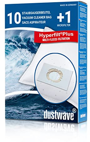Sparpack - 10 Staubsaugerbeutel passend für Europlus - X 93 / X93 Staubsauger - dustwave® Qualitätsstaubbeutel/Made in Germany + inkl. Micro-Filter