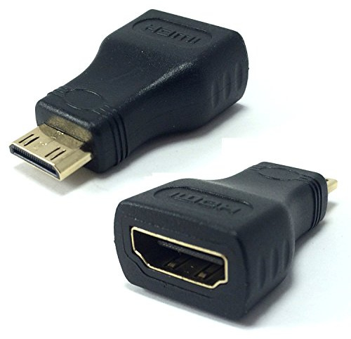 DragonTrading® - Convertitore adattatore da mini HDMI (tipo C) a standard HDMI femmina (tipo A) per collegare tablet Lenovo Thinkpad 2 a TV, HDTV, LCD, plasma, monitor con porta HDMI