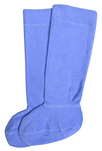 Sierra Azure Ladies Fleece Welly Liner Socks Wellies Boots Durable Warm - Blue Iris UK 3-4