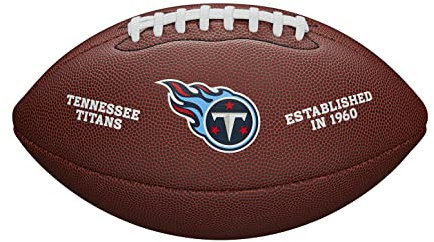 Wilson Unisex-Adult NFL Team Logo Ball, Tennessee Titans, Official