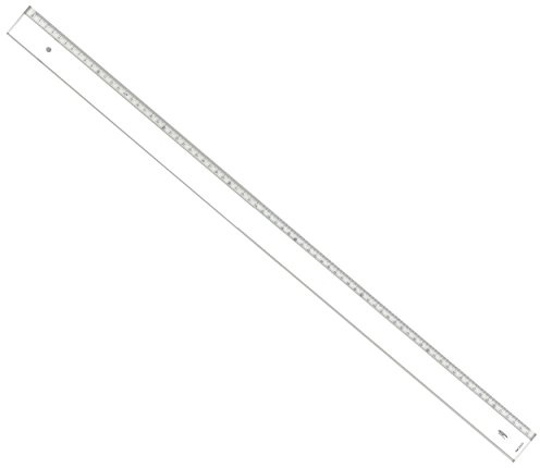 Graphoplex Règle biseau + bosselage 75 cm Transparent