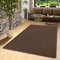 Snapstyle Feinschlingen Velour Teppich Strong Dunkelbraun, Größe:80x160 cm