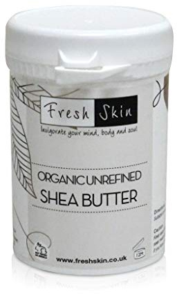 Freshskin Shea Butter 100g - Certified Organic & 100% Pure | Unrefined, cold pressed, raw & natural body butter. Deeply moisturising for dry skin, hair, DIY lip balms & lotions.