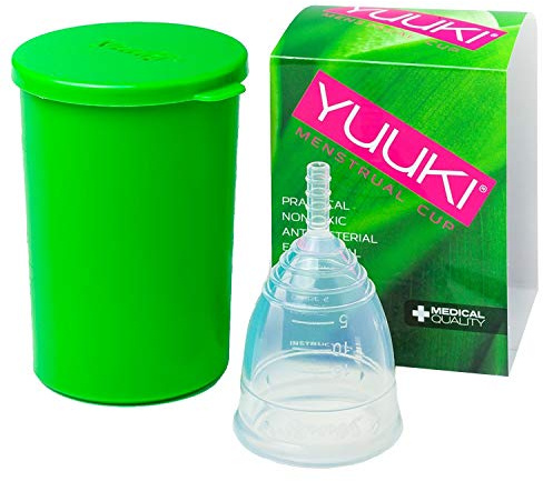 Yuuki - Coppetta mestruale, misura 2, per mestruazioni normali/intense