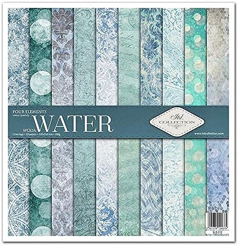 ITD Collection - Decoupage Papier - Decopatch Papier 310 x 320 mm - Scrapbooking - Dekorpapier für DIY Alben Bullet Journals (Wasser SLS012)