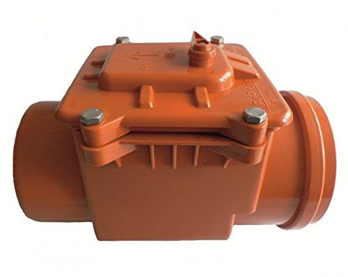 Rückstausicherung-Rückstauverschluss-Rückstauklappe: Ø DN 160/ 150 (160/150 mm), verriegelbare Rückstauklappe mit Edelstahleinlage für 150er Rohr