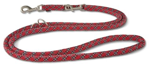 Wolters | Führleine Everest reflektierend in Rot/Schwarz | L 200 cm x B 1,3 cm