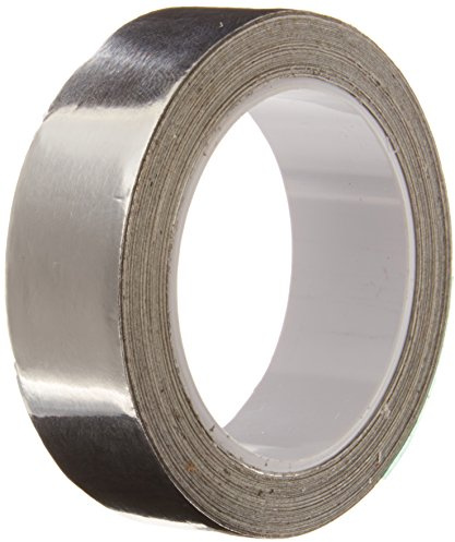 TapeCase Silver Aluminum Foil Tape with Conductive Acrylic Adhesive, Converted from 3M 1120, 6 yd Length, 1 Width, Roll