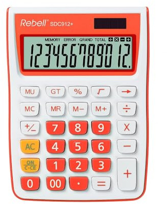 Rebell SDC912 elegante calculadora de escritorio - Orange