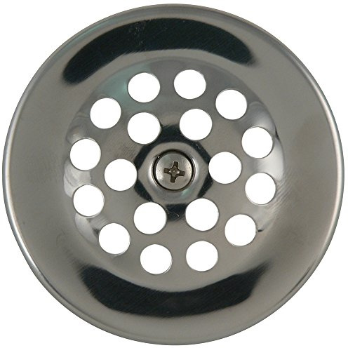 Plumb Pak PP826-64 Bathtub Dome Grid Strainer with Screw, 3, Polished Chrome