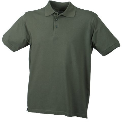 James & Nicholson Herren Classic Polo Poloshirt, Grün (grün Olive), X-Large