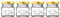 Kilner Screw Top Glass Jars Set of 4 55ml