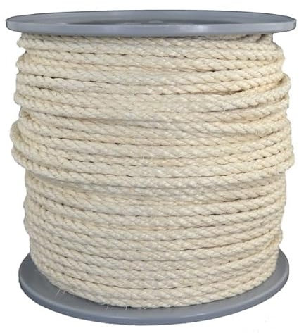 Sisal - Cuerda de sisal (diámetro: 6 mm, 100 m)