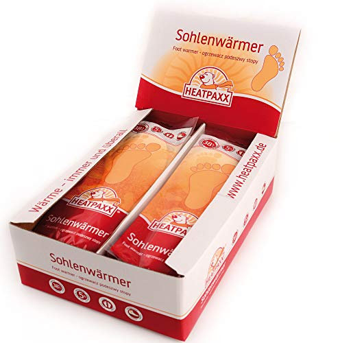HeatPaxx Sohlenwärmer - 30 Paar extra warme Wärmesohlen/Fußwärmer für daheim & unterwegs. Rein natürlich und sofort einsatzbereit.