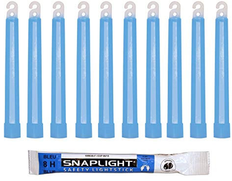 Cyalume Technologies SA8-108080AM Bâton Lumineux, Fluorescent, Durée 8 heures, 15 cm, Bleu (Boîte de 10)