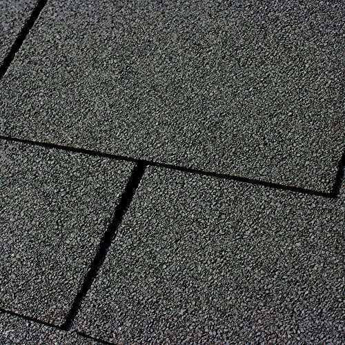 30er Pack Dachschindeln Rechteck Schwarz 30x 3 m² = 90 m²