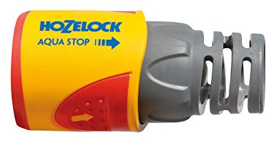 HOZELOCK - Aquastop Hose Connector Plus ø 12.5mm - 15mm (1/2- 5/8) Soft Touch: Aquastop, Watertight, Non-slip, Flexible, Long Tip Prevents Twisting, Swelling and Leaks [2055P0000]