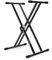 Audibax Onyx 130 Soporte Premium Tijera Doble para Teclado (Yamaha, Casio, Roland, Korg)