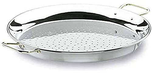 LACOR 60138 - Paellera Valenciana, Acero Inoxidable 18/10, 38 cm