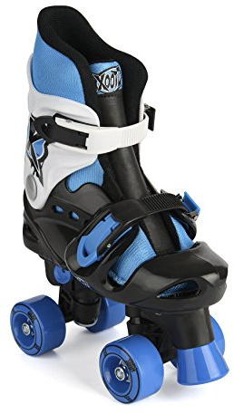 Xootz Kid's Quad Skates, Adjustable and Padded Roller Skates, Multiple Colours