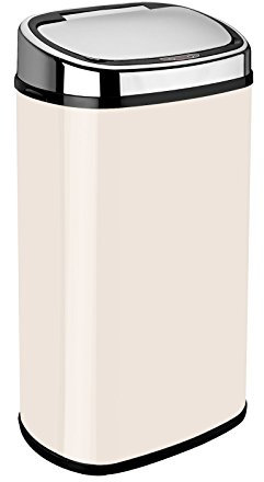 58L Cream Auto Sensor Kitchen Waste Dust Bin Automatic Motor