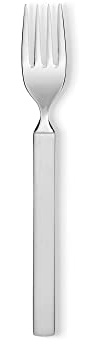 Alessi 4180/5 Dry Forchetta da Frutta in Acciaio Lucido con Manico Satinato, Set da 6