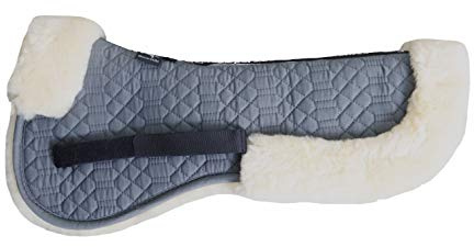 Engel Germany semisottosella Pelle di Agnello cottone Grigio Pelliccia Naturale Taglia L (Sakis 2) dai Colori Vivaci: da Abbinare a 12 Colori di Pelliccia di Agnello!