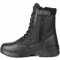 Savage Island Leather Side Zip & Lace Up Army Tactical Combat Boots Black for Work, Security, Motorcycle, Cadet