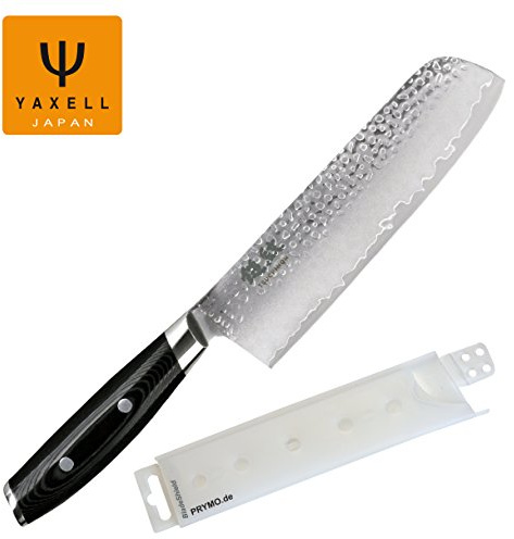 Yaxell Tsuchimon Nakiri Gemüsemesser 18 cm geschmiedet inkl. PRYMO.de® Klingenschutz