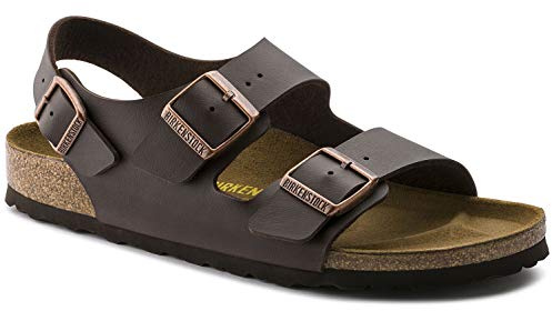 Birkenstock Classic Milano Birko-Flor 34703, Riemchensandalen, Braun (Dunkelbraun 10), 40 EU (7 UK)