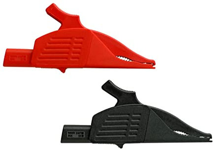 BENNING TA 1 Krokodilklemmen (2-teilig, Stecktechnik 4 mm, Messkreiskategorie Cat III. Max. Spannung Messkreiskategorie 1000 V, Strombelastbarkeit 32 A) 44124