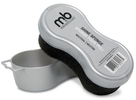 M&B Shine Sponge, Shoe Polish for Leather Footwear, Shoe Shine Sponge, Shoe Accessories, Neutral